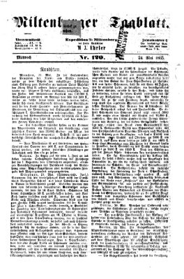 Miltenberger Tagblatt Mittwoch 24. Mai 1865