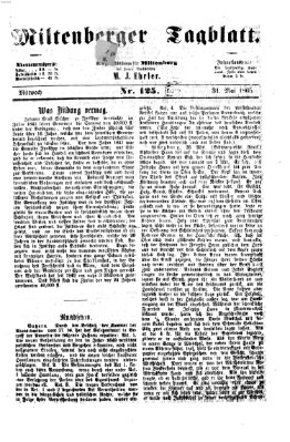 Miltenberger Tagblatt Mittwoch 31. Mai 1865