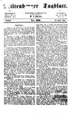 Miltenberger Tagblatt Dienstag 13. Juni 1865