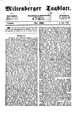 Miltenberger Tagblatt Mittwoch 5. Juli 1865