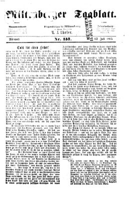 Miltenberger Tagblatt Mittwoch 12. Juli 1865