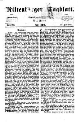 Miltenberger Tagblatt Donnerstag 13. Juli 1865