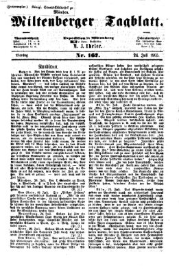 Miltenberger Tagblatt Montag 24. Juli 1865