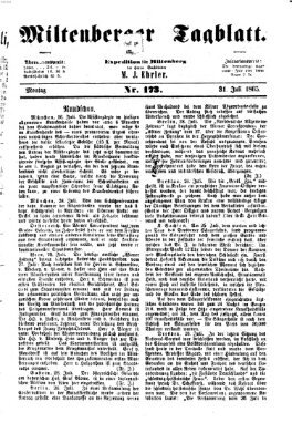 Miltenberger Tagblatt Montag 31. Juli 1865