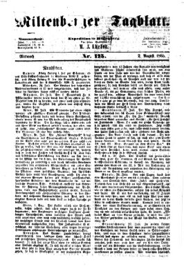 Miltenberger Tagblatt Mittwoch 2. August 1865