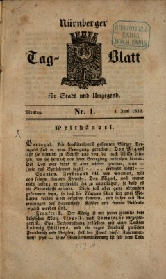 Nürnberger Tag-Blatt für Stadt und Umgegend Montag 4. Juni 1832