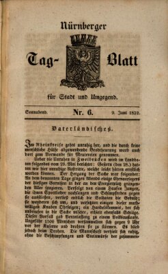 Nürnberger Tag-Blatt für Stadt und Umgegend Samstag 9. Juni 1832