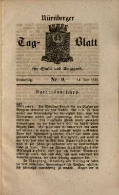 Nürnberger Tag-Blatt für Stadt und Umgegend Donnerstag 14. Juni 1832