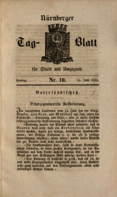 Nürnberger Tag-Blatt für Stadt und Umgegend Freitag 15. Juni 1832