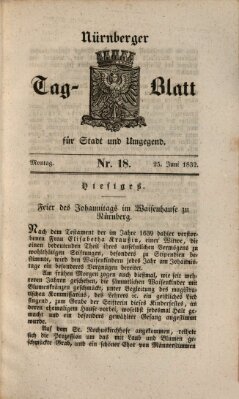 Nürnberger Tag-Blatt für Stadt und Umgegend Montag 25. Juni 1832