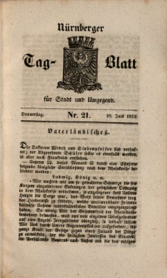 Nürnberger Tag-Blatt für Stadt und Umgegend Donnerstag 28. Juni 1832