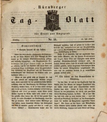 Nürnberger Tag-Blatt für Stadt und Umgegend Dienstag 10. Juli 1832