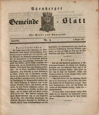 Nürnberger Tag-Blatt für Stadt und Umgegend Donnerstag 9. August 1832