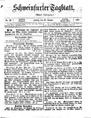 Schweinfurter Tagblatt Freitag 30. Januar 1863