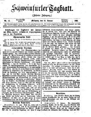 Schweinfurter Tagblatt Mittwoch 18. Januar 1865