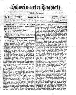 Schweinfurter Tagblatt Montag 23. Januar 1865