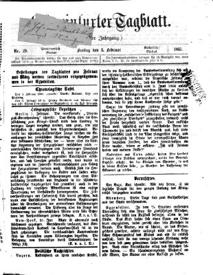 Schweinfurter Tagblatt Freitag 3. Februar 1865