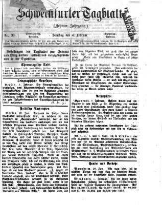 Schweinfurter Tagblatt Samstag 4. Februar 1865