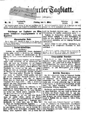 Schweinfurter Tagblatt Montag 6. März 1865