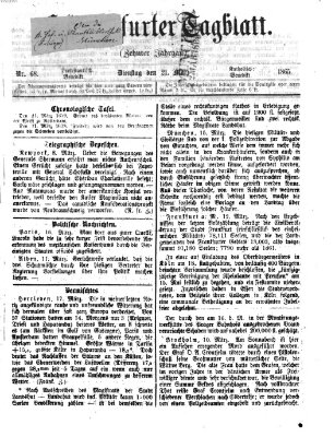 Schweinfurter Tagblatt Dienstag 21. März 1865