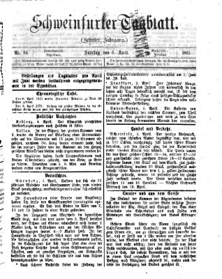 Schweinfurter Tagblatt Samstag 8. April 1865