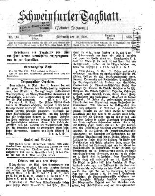 Schweinfurter Tagblatt Mittwoch 10. Mai 1865