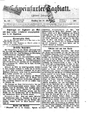 Schweinfurter Tagblatt Samstag 20. Mai 1865