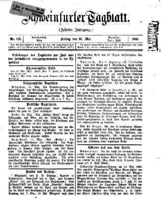 Schweinfurter Tagblatt Freitag 26. Mai 1865