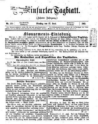 Schweinfurter Tagblatt Dienstag 27. Juni 1865