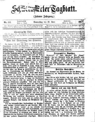 Schweinfurter Tagblatt Donnerstag 29. Juni 1865