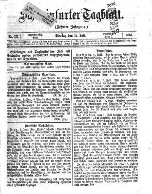 Schweinfurter Tagblatt Dienstag 11. Juli 1865