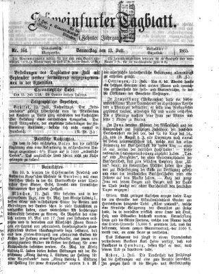 Schweinfurter Tagblatt Donnerstag 13. Juli 1865