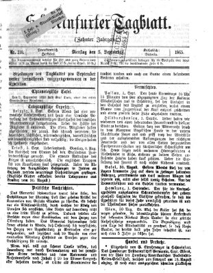 Schweinfurter Tagblatt Dienstag 5. September 1865