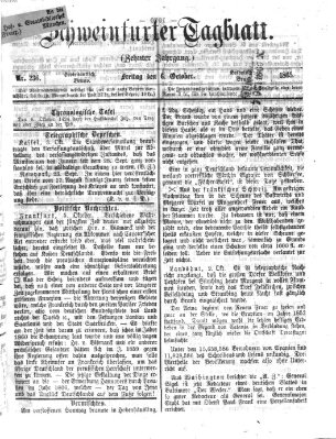 Schweinfurter Tagblatt Freitag 6. Oktober 1865