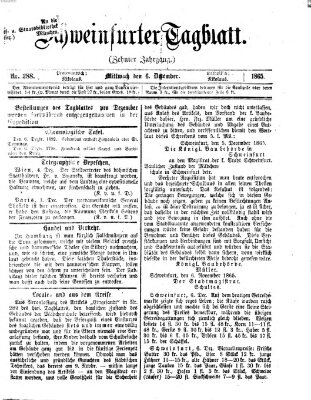 Schweinfurter Tagblatt Mittwoch 6. Dezember 1865