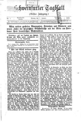 Schweinfurter Tagblatt Montag 1. Januar 1866