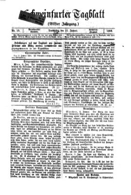 Schweinfurter Tagblatt Donnerstag 11. Januar 1866