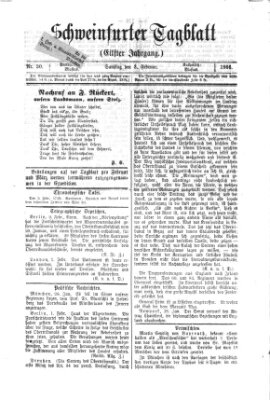 Schweinfurter Tagblatt Samstag 3. Februar 1866