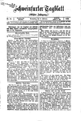 Schweinfurter Tagblatt Donnerstag 8. Februar 1866