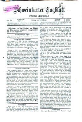 Schweinfurter Tagblatt Freitag 9. Februar 1866