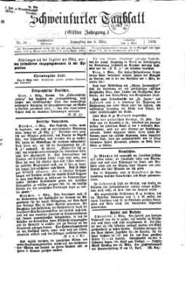 Schweinfurter Tagblatt Donnerstag 8. März 1866