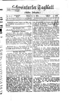 Schweinfurter Tagblatt Montag 12. März 1866