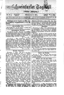 Schweinfurter Tagblatt Mittwoch 14. März 1866