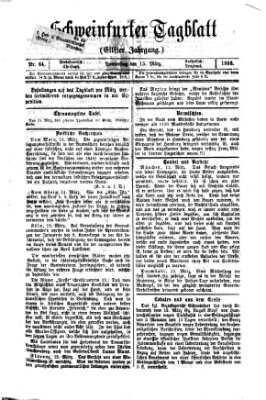 Schweinfurter Tagblatt Donnerstag 15. März 1866