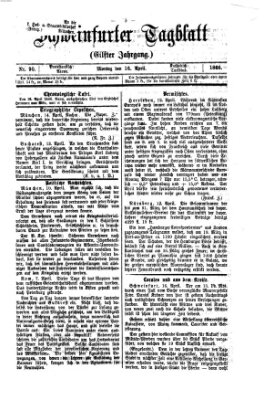 Schweinfurter Tagblatt Montag 16. April 1866