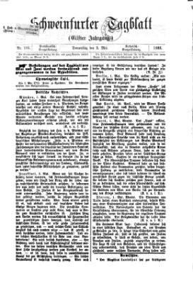 Schweinfurter Tagblatt Donnerstag 3. Mai 1866