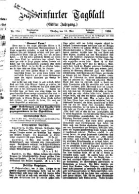 Schweinfurter Tagblatt Dienstag 15. Mai 1866