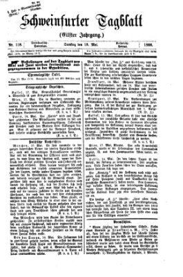 Schweinfurter Tagblatt Samstag 19. Mai 1866