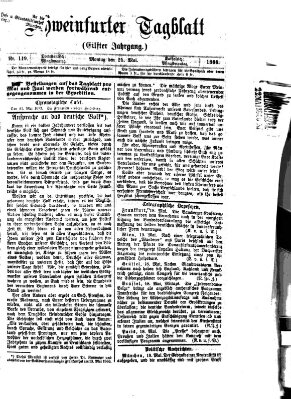 Schweinfurter Tagblatt Montag 21. Mai 1866