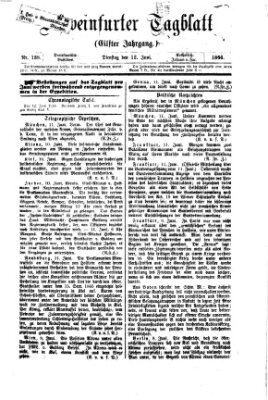 Schweinfurter Tagblatt Dienstag 12. Juni 1866